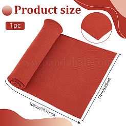 ポリエステルリブ生地  首輪用  カフス  ネックラインウエストバンド  服装アクセサリー  シエナ  1000x170mm&nbsp;DIY-WH0504-411C