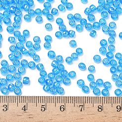 トーホー 6/0ラウンドビーズ  日本製シードビーズ  （163b）透明なabダークアクア  4mm  穴：1.5mm  約7570個/ポンド&nbsp;SEED-TR06-0163B