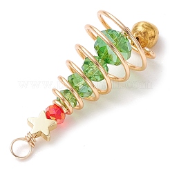 Brass & Glass Pendants&nbsp;PALLOY-JF02991-02