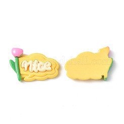 Opaque Resin Cabochons&nbsp;LS-CRES-P023-01B