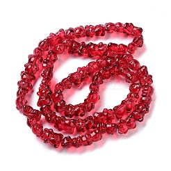 電気メッキガラスビーズセット  パール光沢メッキ  クマ  ファイヤーブリック  15x12x9mm  穴：1.2mm  約44個/連  25.98''（66センチメートル）&nbsp;EGLA-P063-PL06
