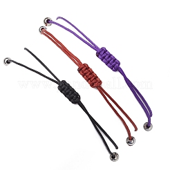 3Pcs Constellations Adjustable Nylon Cord Braided Bead Bracelets for Women Men&nbsp;BJEW-JB11325-08
