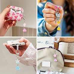 5Pcs Starfish Octopus Resin Pendant Decorations&nbsp;HJEW-TAC0182