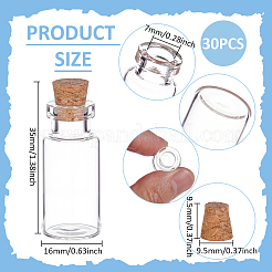 Miniature Glass Bottles&nbsp;AJEW-WH0709-008