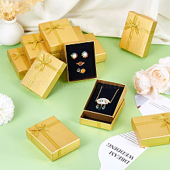 Rectangle Paper Jewelry Set Storage Boxes with Bowknot&nbsp;X1-CON-TAC0014-04F