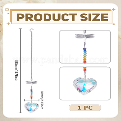 1Pc Crystals Chandelier Suncatchers Prisms Chakra Hanging Pendant&nbsp;HJEW-LP0002-58