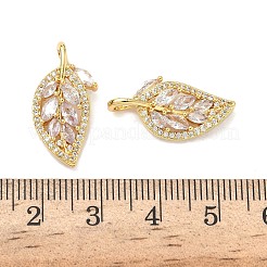 Brass Micro Pave Cubic Zirconia Pendants&nbsp;KK-A281-17G