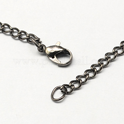 Vintage Iron Twisted Chain Necklace Making for Pocket Watches Design&nbsp;LS-CH-R062-B