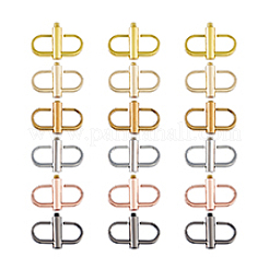 18Pcs 6 Colors Alloy Adjuster Buckles&nbsp;FIND-DC0004-91