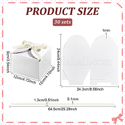 30 Sets Square Paper Gift Boxes&nbsp;CON-PH0003-47