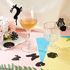 32Pcs 8 Styles Acrylic Wine Glass Charms&nbsp;OACR-TA0003-96