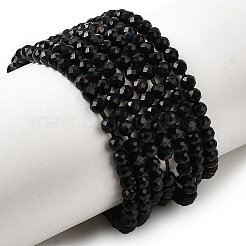 Natural Black Agate Beads Strands&nbsp;G-H336-A02-02