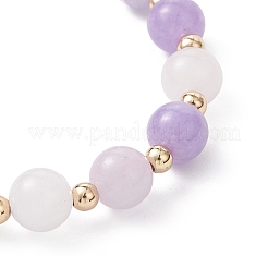 Natural Aquamarine & Rose Quartz & Amethyst Beaded Stretch Bracelets for Women&nbsp;BJEW-JB12945