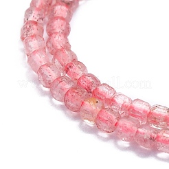 Natural Strawberry Quartz Beads Strands&nbsp;G-P457-B01-38