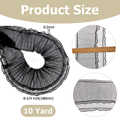 Polyester Lace Ribbon&nbsp;OCOR-WH0120-81A
