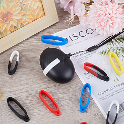 32Pcs 8 Colors Silicone Pendant&nbsp;FIND-GF0005-87B