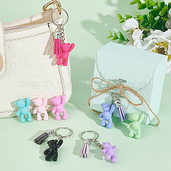 Opaque Acrylic Bear Keychain Making Kits&nbsp;DIY-NB0008-02