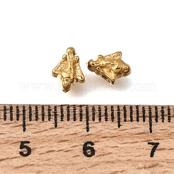 304ステンレススチールビーズ  イオンプレーティング（ip）  凧  18KGP本金メッキ  7x5.5x4mm  穴：1.5mm&nbsp;STAS-L315-017G