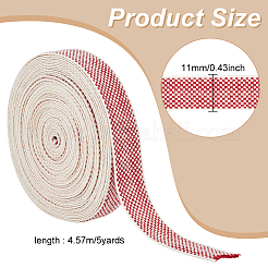 Polyester Tartan Cord&nbsp;OCOR-WH0097-88B