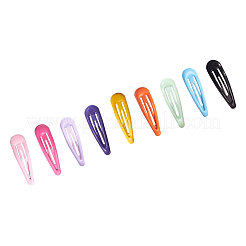 Spray Painted Iron Snap Hair Clips&nbsp;OHAR-CJ0001-01