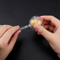 プラスチックチョコレートホルダーケースフラワーサポート  カバー付き  キャンディーブーケ包装ケース用  透明  52.5x39mm  穴：3.2mm&nbsp;AJEW-WH0261-42