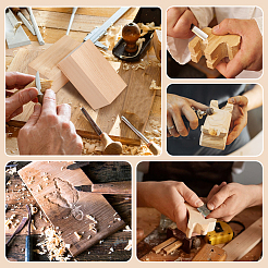 バスウッドクラフト用品  直方体の  湯通しアーモンド  100x50x50mm&nbsp;WOOD-WH0029-181A
