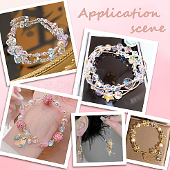 114Pcs Transparent Electroplate Glass Beads&nbsp;GLAA-PA0001-17E