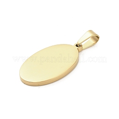 304 Stainless Steel Stamping Blank Tag Pendants&nbsp;STAS-H333-02G