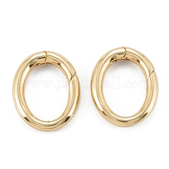Brass Spring Gate Rings&nbsp;KK-P204-02G
