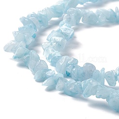 Natural White Jade Chip Beads Strands&nbsp;G-G905-02