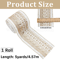 5 Yards Ethnic Embroidery Polyester Ribbon&nbsp;OCOR-CY0003-48A