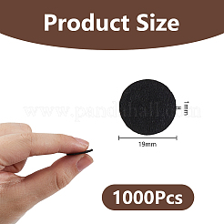 1000Pcs Flat Round Felt Fabric&nbsp;DIY-DC0003-89A