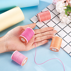 4 Rolls 4 Colors Round Waxed Polyester Cord&nbsp;YC-TA0001-27A