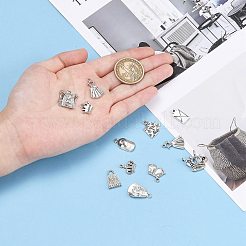 Tibetan Style Alloy Pendants&nbsp;TIBEP-MSMC021-46AS-RS