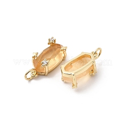 Faceted Natural Citrine Pendants&nbsp;X-KK-Z137-14G-02
