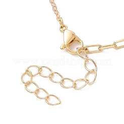 Brass Cable Chain Paperclip Chain Bracelet Making&nbsp;AJEW-JB01466