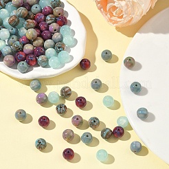 100Pcs 5 Colors Resin Beads&nbsp;RESI-YW0005-50