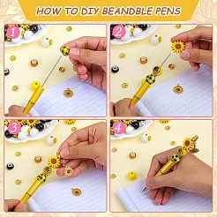 DIY Yellow Series Beadable Pen Making Kit&nbsp;DIY-SZ0009-94