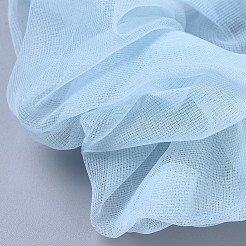 女の子のヘアアクセサリー  シュシュ/シュシュ  オーガンジー弾性ヘアタイ  ポニーテールホルダー  ライトスカイブルー  1.5~2mm  内径：45~55mm&nbsp;LS-OHAR-I016-04E