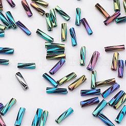 Glass Twisted Bugle Beads&nbsp;SEED-E002-12mm-809#
