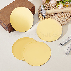 真鍮シート  フラットラウンド  生（メッキなし）  100x1mm&nbsp;DIY-WH0888-847D-02