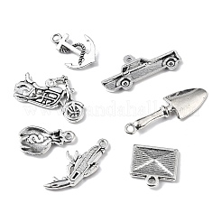 60Pcs 10 Styles Tibetan Style Alloy Pendants&nbsp;FIND-FP0001-22