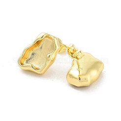 Rack Plating Brass Stud Earring&nbsp;EJEW-C078-01A-G