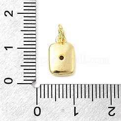 Brass Micro Pave Cubic Zirconia Charms&nbsp;KK-C139-13G