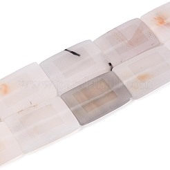 Dyed Natural white Agate Beads Strands&nbsp;G-T144-25B-01