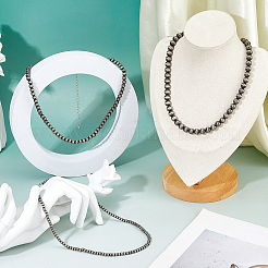 3Pcs 3 Styles CCB Round Beaded Necklaces&nbsp;NJEW-FH0001-32