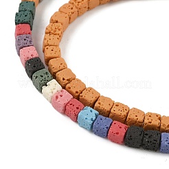 Handmade Porcelain Imitation Lava Rock Beads Strands&nbsp;PORC-P032-01A-M