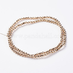 Non-magnetic Synthetic Hematite Bead Strands&nbsp;G-P262-27-3mm-KCG