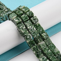 Natural Green Spot Jasper Beads Strands&nbsp;G-Q1008-B04