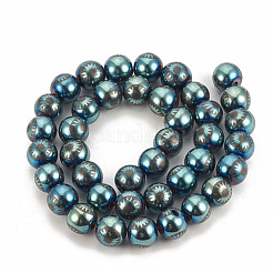 Electroplate Non-magnetic Synthetic Hematite Beads Strands&nbsp;G-T065-10mm-03B